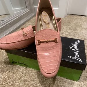 Sam Edelman Pink Croc Loafers